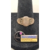 Image 1 : 10K Yellow Gold "The Alliance Manufacturing Co" Pin With Ruby & 10K Gold Signet Ring (Cut) TW: 4.8g