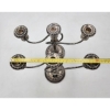 Image 9 : Two Silver-Plated Three-Arm Detailed Candelabras Weighting Approx. 2.4lbs Each - TW: 4.8lbs