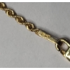 Image 4 : 14K Gold 18" Twisted Rope Necklace -Weight: 2.9