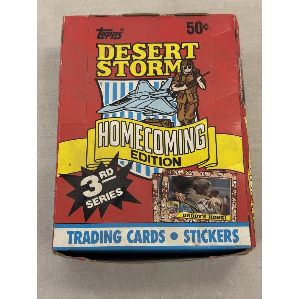 Topps Desert Storm Homecoming Edition 3rd Series 36 Unopened Packs - Brand New In The Unsealed Box