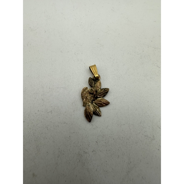 10k Gold Leaf Pendent - 0.5 Grams - Tested and Guaranteed