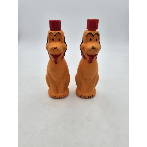Lot of (2) Walt Disney Pluto Soaky Bottles