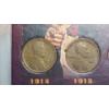Image 2 : World War I Penny Collection In Display - 1914, 1915, 1916, 1917, 1918