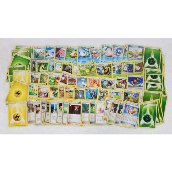 Large Lot of Over 50 Assorted Vintage Pokemon Trading Cards