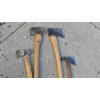 Image 2 : PICKUP IN CANTON - LOT OF 4 AXES AS SHOWN - 2 BROAD AXE & 2 HAND AXES / HATCHETS - GOOD CONDITION