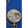 Image 4 : Elgin 15 Jewels Gold Filled Pocket Watch With Chain- Non Working Condition