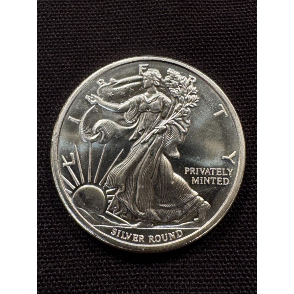 Walking Liberty Half Troy Ounce .999 Fine Silver Coin - Exceptional Condition - Limited Edition