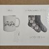 Image 2 : NEW IN BOX!!! 2 Pairs Slipper Socks (size 9-11) & Mug Gift Set for Girls/Women
