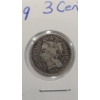 Image 2 : U.S 1869 Three-Cent Nickel Coin 