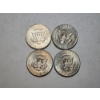 Image 2 : Lot of 4 Kennedy 40% Silver Half Dollars x2 1966 & x2 1967