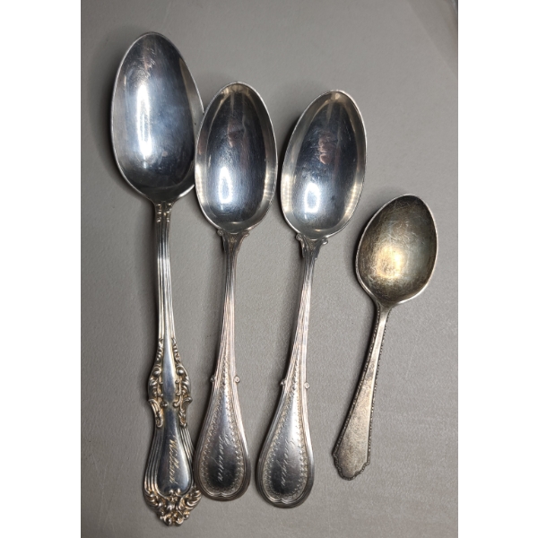 (4) Sterling Silver Spoons - Total Weight: 101.2g