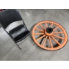 Image 4 : Large Vintage Wooden Wagon Wheel/Farm Cart Wheel - About 3.5ft - Heavy