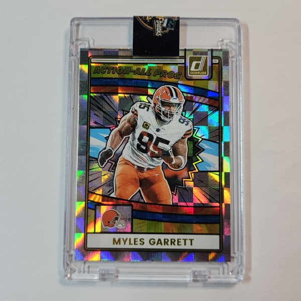 2025 Paini Donruss Myles Garrett Action-All Pros Cleveland Browns Football Card #AAP-MGA
