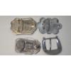 Image 2 : (4) Assorted Vintage Belt Buckles Featuring Western And Numismatic Designs