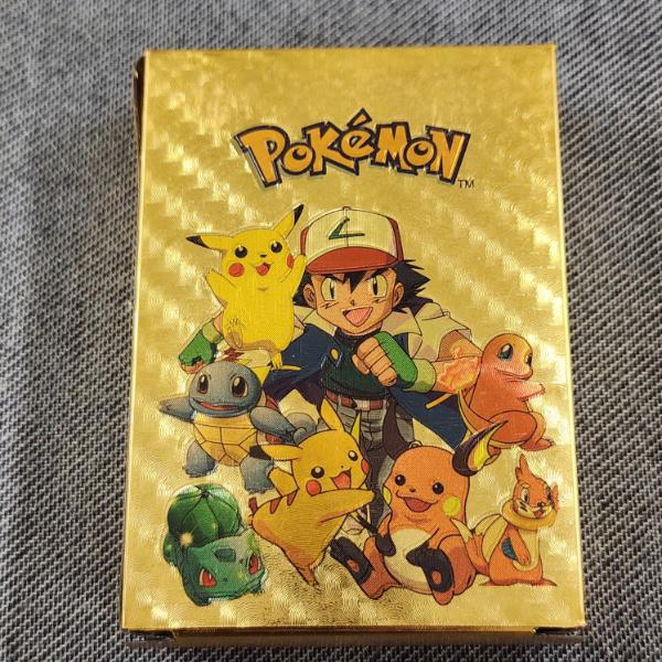 BOX FULL OF GOLD FOIL POKEMON TRADING CARDS ~ UNIQUE & FAN MADE ARTS!