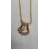Image 7 : 14K Yellow Gold Horshoe Diamond 18" Necklace - Weight: 1.9g