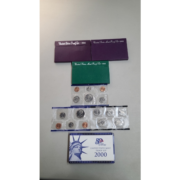 Assorted U.S Coin Sets - Mint Proof & Uncirculated 