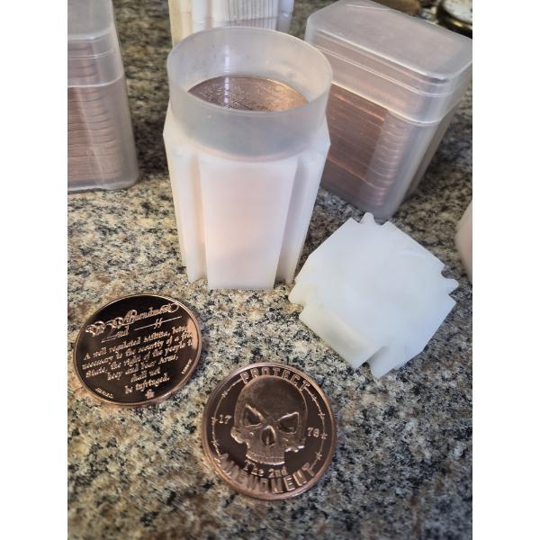 Copper Rounds Investment Lot  20 GEM Mint 1 Oz PROTECT THE 2ND AMENDMENT w INSCRIPTION - SEE DETAILS
