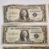Image 2 : Six Assorted United States $1 Blue Seal Silver Certificates FV: $6.00