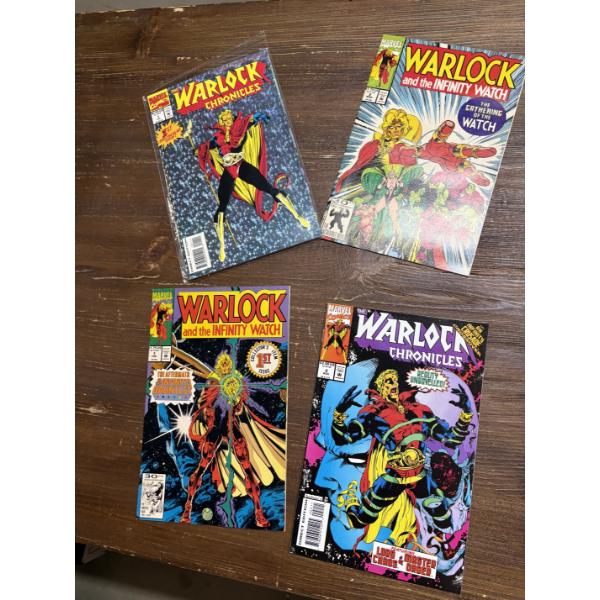 Warlock Comic Books - Set of 4 - Marvel Comics - Warlock Chronicles - Warlock and the Infinity Watch