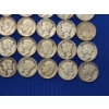 Image 7 : x32 Assorted Year Roosevelt and Mercury Silver Dimes FV: $3.20