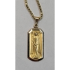 Image 3 : 14K Gold 'Guardian Angel" Pendant On 14K Gold 18" Chain - Total Weight: 12.4g