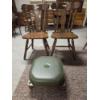 Image 1 : *Pick Up At Mantua Home-No Shipping Available* Great Condition MCM Wood 17''x36'' Wood Chair Pair & 