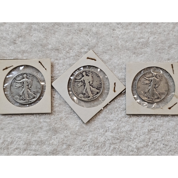 90% Silver United States Half-Dollar Assortment (Walking Liberty) - AFV: $1.00