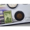 Image 2 : WWII 60th Anniversary Coin and Stamp Commemorative: Including Silver Dollar 