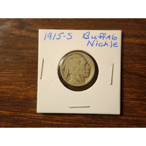 *SEMI-KEY DATE ~ 1915-S United States Buffalo Nickel ~ ONLY 1.5 MILLION PRODUCED!