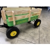 Image 2 : Brand New Western Express Heavy Duty Metal Wagon With Wood Sides - Great For Kids, Pets & Gardening