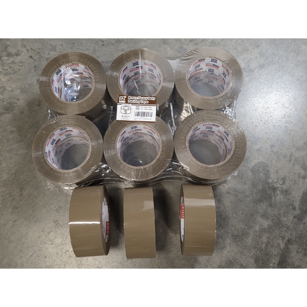 Fifteen New Rolls Of Brown Heavy Duty Packing Tape