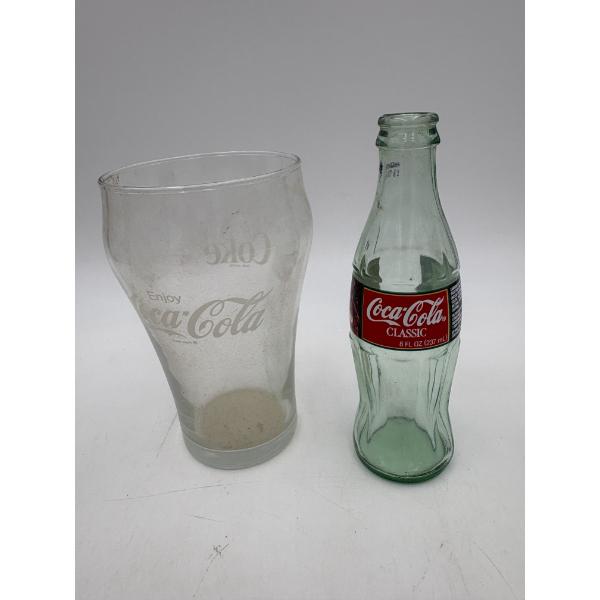 Coca- Cola Glassware - Tall and Wide Mug 7 inches tall - Coca- Cola Classics Bottle 8 Fl oz 