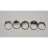 Image 5 : (5) Women's Sterling Silver Rings - Sizes 6/7 - Total Weight: 18.9g