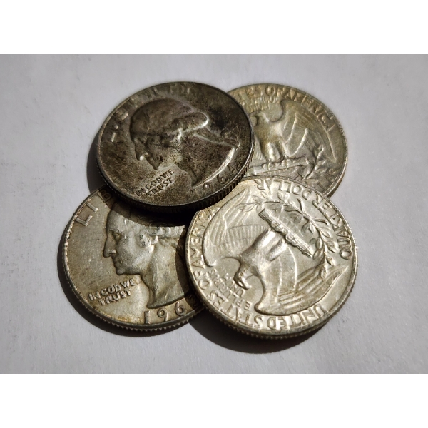 $1.00 Face Value in 90% Silver Washington Quarters 
