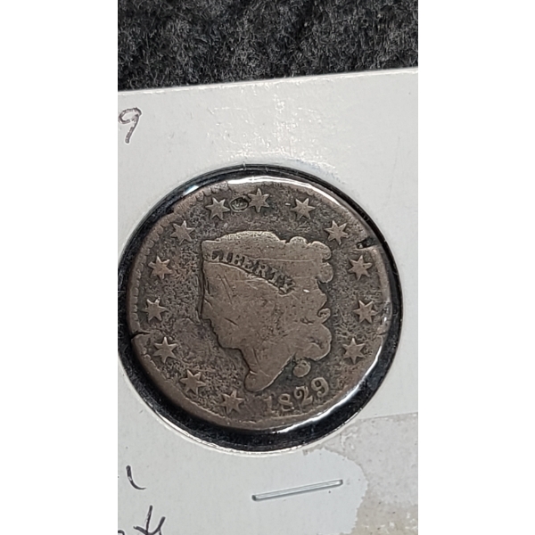 1829 Coronet Head Large Cent 