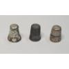 Image 1 : (3) Vintage Sterling Silver Thimbles - Total Weight: 11.8g