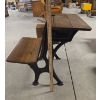 Image 9 : *Pick Up At Mantua Home-No Shipping Available* Outstanding Condition Vintage Wooden Student Desk & T