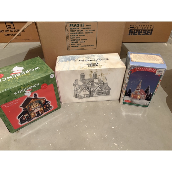 *Pick Up At Mantua Home-No Shipping Available*  Christmas houses in Boxes - Santa's Workbench 