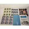 Image 1 : Baseball and Basketball Cards in Clear Sleeves with Baseball Card Collecting Guide in Manilla Folder