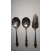Image 1 : (3) Pieces Of Towle Silverplated Flatware - Weighing 0.4940 lbs