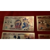 Image 3 : Japanese Anime' - 5 Pc Set of 24k Gold Foil 'YU GI OH' - 10000 Yen Notes (Real Gold Foil)