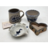 Image 1 : Vintage Deerfield OH 1799 Westerwald Pottery Mug & Assorted Handmade Pieces
