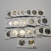 Image 1 : Lot of 30 Assorted Kennedy Half Dollars, Various Types, Gold Plated - Face Value: $15.00