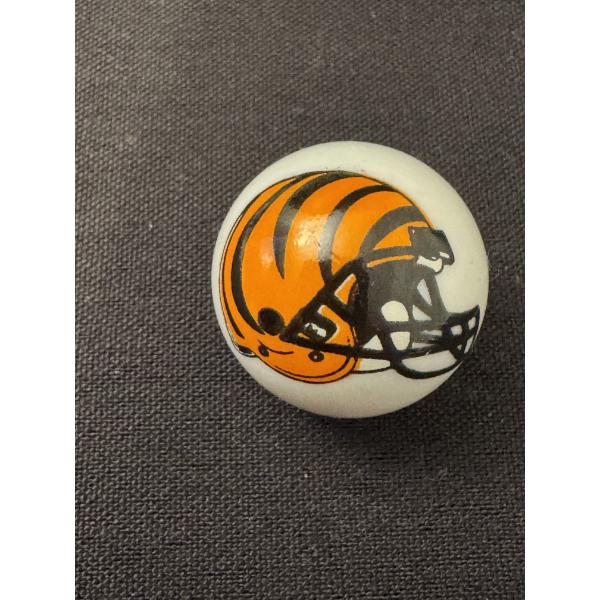 Vintage Cincinnati Bengals One Inch Advertising Shooter Marble - Mint Condition