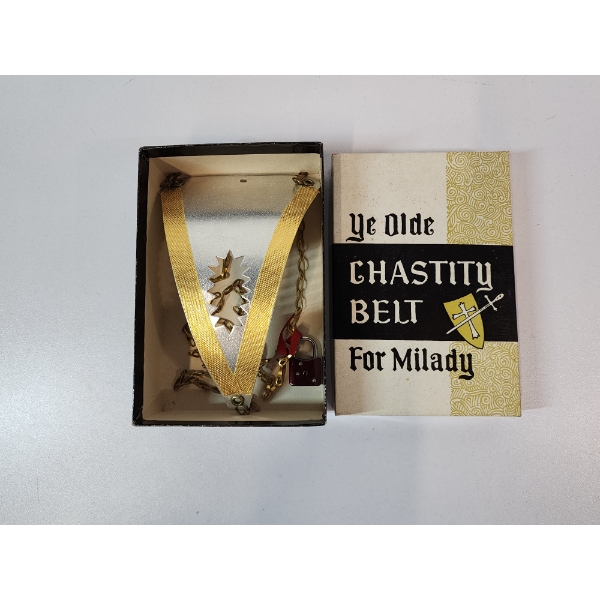 Vintage Novelty Item: "Ye Olde Chastity Belt For Milady"