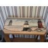 Image 2 : Louisville Home Pickup - Wooden Occasional Table / Stand With Lighthouse Themed Decoration Excellent