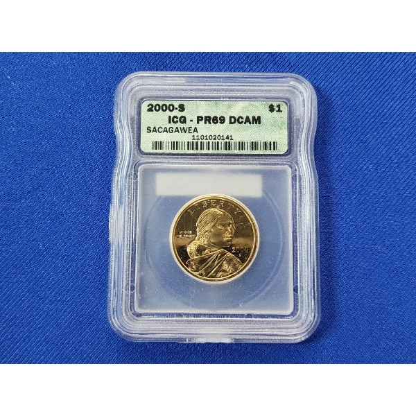 ICG PR 69 DCAM 2000-S Sacagawea Dollar 