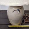 Image 15 : Nice 1986 Rowe Pottery Works Crock Lamp Ft. Beautiful Bird Painted On Side ~ With Shade