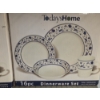 Image 3 : Brand New In Box! Two 16 Piece Blue Floral Design  Todays Home Dinnerware Sets 